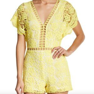 Yellow Lace Romper